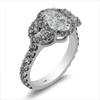 Diamond Engagement Ring 2.4ct.tw. Oval Cut 1.19ct EGL I/VS2 18KW DKR002838