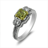 Diamond Engagement Ring 2.04ct.tw. Fancy Yellow Radiant Cut 1.21ct GIA FY/VS1 18KTT DKR002873
