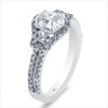 Diamond Engagement Ring 1.65ct.tw. Oval 1.00ct. GIA E/SI2 14KW DKR003252